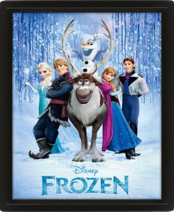 Plakat 3D Frozen - Kraina Lodu