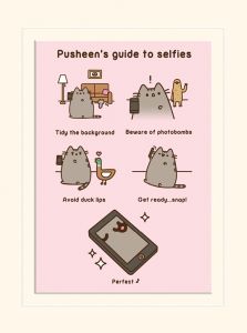 Plakat z passepartout Pusheen (Guide to Selfies)